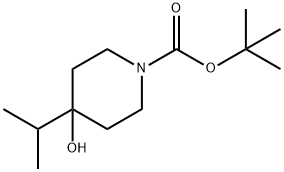 tert-butyl 4-hydroxy-4-isopropylpiperidine-1-carboxylate Structure