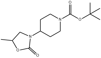 tert-butyl 4-(5-methyl-2-oxooxazolidin-3-yl)piperidine-1-carboxylate Struktur