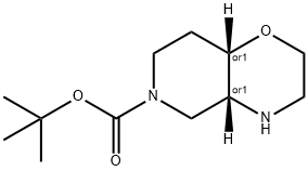 (4AR,8AS)-REL-六氢-2H-吡啶并[4,3-B]-1,4-恶嗪-6(5H)-羧酸叔丁酯 结构式