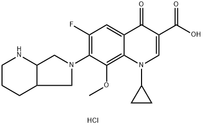 1-cyclopropyl-6-fluoro-8-Methoxy-4-oxo-7-(tetrahydro-1H-pyrrolo[3,4-b]pyridin-6(2H,7H,7aH)-yl)-1,4-dihydroquinoline-3-carboxylic acid hydrochloride|1-环丙基-6-氟-1,4-二氢-8-甲氧基-7-(八氢-6H-吡咯并[3,4-B]吡啶-6-基)-4-氧代-3-喹啉甲酸 盐酸盐 (1:1)