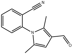 2-(3-formyl-2,5-dimethyl-1H-pyrrol-1-yl)benzonitrile,124678-33-7,结构式