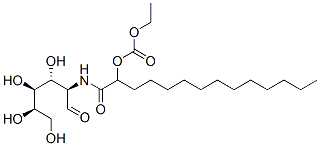 2-((2-ethoxycarbonyloxy)tetradecanoylamino)-2-deoxyglucose 结构式