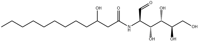 2-(3-hydroxydodecanoylamino)-2-deoxyglucose Structure