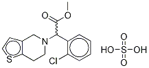 rac Clopidogrel-13C,d3 Hydrogen Sulfate 结构式