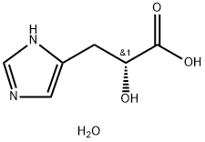 D-B-IMIDAZOLELACTIC ACID, MONOHYDRATE 化学構造式
