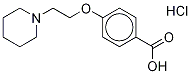 4-[2-(1-PIPERIDINYL)ETHOXY-D4]BENZOIC ACID, HYDROCHLORIDE SALT, 1246815-60-0, 结构式