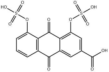 Rhein Disulfate, 1246815-66-6, 结构式