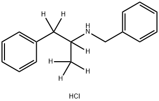 Norbenzphetamine-d6 Hydrochloride 化学構造式