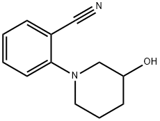 rac-1-[2-(Cyano)phenyl]-3-piperidinol Structure