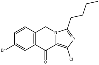 8-Bromo-3-butyl-1-chloro-5,10-dihydro-imidazo[1,5-b]isoquinolin-10(5H)-one, 1246816-60-3, 结构式