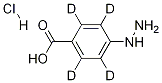 4-Hydrazinobenzoic Acid-d4 Hydrochloride Structure