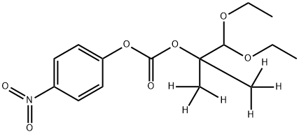 1246816-85-2 2-(1,1-Diethoxy-2-methyl)propyl 4’-Nitrophenyl Carbonate-d6