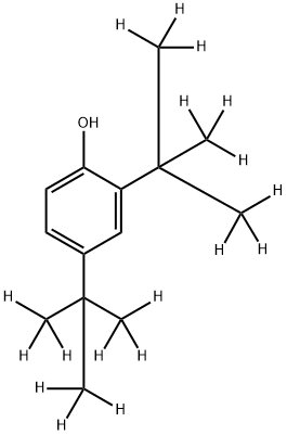 2,4-Di-tert-butylphenol-d18 化学構造式