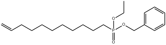 10-Undecenyl-phosphonic Acid Benzyl Ethyl Diester,1246816-95-4,结构式