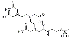 N-[S-MethanethiosulfonylcystaMinyl]diethylenetriaMinepentaacetic Acid 结构式