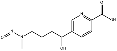 4-(Methylnitrosamino)-1-[(3-pyridyl)-4-carboxy]-1-butanol 化学構造式