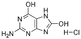 2-Amino-6,8-dihydroxypurine Hydrochloride Structure