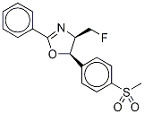 (4S,5R)-4-(Fluoromethyl)-4,5-dihydro-5-[4-(methylsulfonyl)phenyl]-2-phenyl-oxazole-d3 结构式