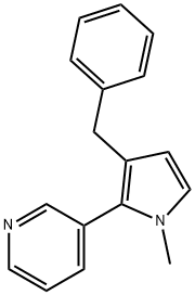 N-Methyl-2-(3-pyridyl)-3-benzyl-pyrrole,1246819-00-0,结构式