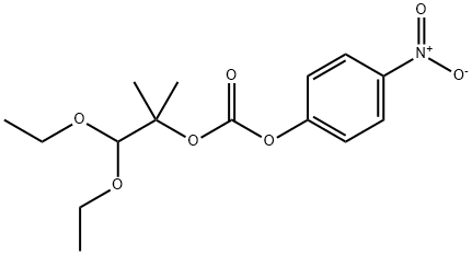 2-(1,1-Diethoxy-2-methyl)propyl 4’-Nitrophenyl Carbonate 化学構造式