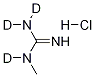 N-Methylguanidine-d3Hydrochloride 化学構造式