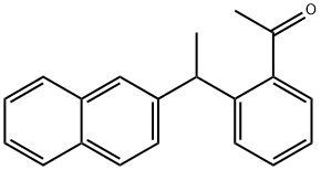 1-アセチル-2-[1-(2-ナフチル)エチル]ベンゼン 化学構造式