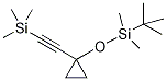 1-(tert-Butyldimethylsilyloxy)-1-(2’-trimethylsilyl)ethynyl-cyclopropane-d4 化学構造式