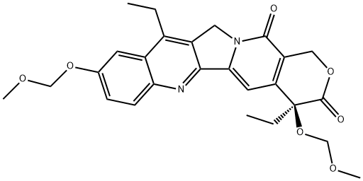10,20-Di-O-methoxymethyl SN-38 化学構造式