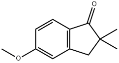 2,3-DIHYDRO-2,2-DIMETHYL-5-METHOXY-1H-INDEN-1-ONE,124688-06-8,结构式