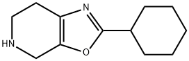 Oxazolo[5,4-c]pyridine, 2-cyclohexyl-4,5,6,7-tetrahydro- Structure