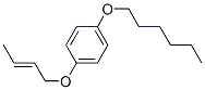 1-(2-ブテニルオキシ)-4-(ヘキシルオキシ)ベンゼン 化学構造式