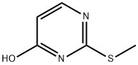 4-Pyrimidinol,  2-(methylthio)-  (9CI) 化学構造式