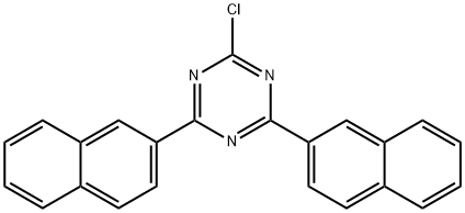 2-氯-4,6-二(萘-2-基)-1,3,5-三嗪, 1247124-77-1, 结构式
