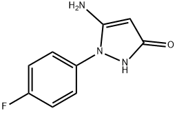 5-aMino-1-(4-fluorophenyl)-1H-pyrazol-3-ol 化学構造式