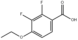 2,3-ジフルオロ-4-エトキシ安息香酸 化学構造式