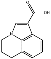 4H-PYRROLO[3,2,1-IJ]QUINOLINE-1-CARBOXYLIC ACID,5,6-DIHYDRO- 化学構造式