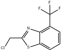 苯并噻唑, 2-(氯甲基)-4-(三氟甲基)-, 1247348-94-2, 结构式