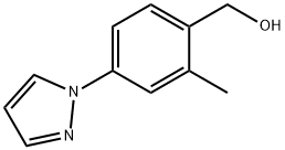 苯甲醇, 2-甲基-4-(1H-吡唑-1-基)- 结构式