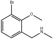 [(3-Bromo-2-methoxyphenyl)methyl](methyl)amine Structure