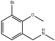 (3-溴-2-甲氧基苯基)甲基](甲基)胺, 1247375-23-0, 结构式