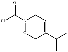 2H-1,2-Oxazine-2-carbonylchloride,3,6-dihydro-5-(1-methylethyl)-(9CI) Structure