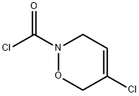 2H-1,2-Oxazine-2-carbonyl chloride, 5-chloro-3,6-dihydro- (9CI),124739-92-0,结构式