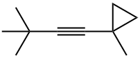 Cyclopropane, 1-(3,3-dimethyl-1-butynyl)-1-methyl- (9CI) Structure