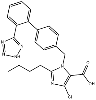 氯沙坦羧酸,124750-92-1,结构式