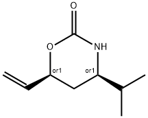 2H-1,3-Oxazin-2-one,6-ethenyltetrahydro-4-(1-methylethyl)-,cis-(9CI) Structure