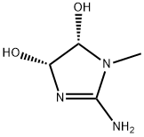 1H-Imidazole-4,5-diol,2-amino-4,5-dihydro-1-methyl-,cis-(9CI),124762-94-3,结构式
