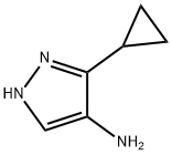 3-CYCLOPROPYL-1H-PYRAZOL-4-AMINE 化学構造式