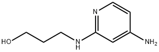 3-(4-aminopyridin-2-ylamino)propan-1-ol 化学構造式