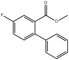5-フルオロ-2-フェニル安息香酸メチル 化学構造式