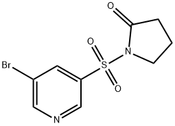 1-(5-broMopyridin-3-ylsulfonyl)pyrrolidin-2-one,1247840-97-6,结构式